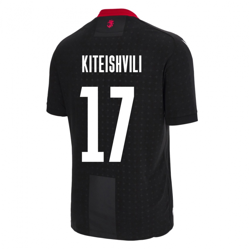 Kinderen Georgia Otar Kiteishvili #17 Zwart Uitshirt Uittenue 24-26 T-Shirt