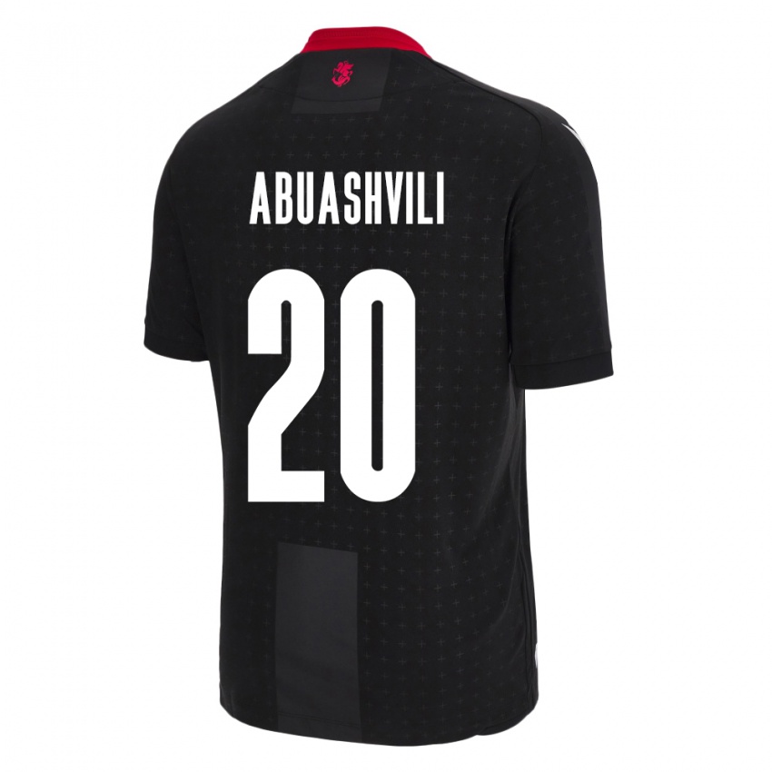 Kinderen Georgia Giorgi Abuashvili #20 Zwart Uitshirt Uittenue 24-26 T-Shirt