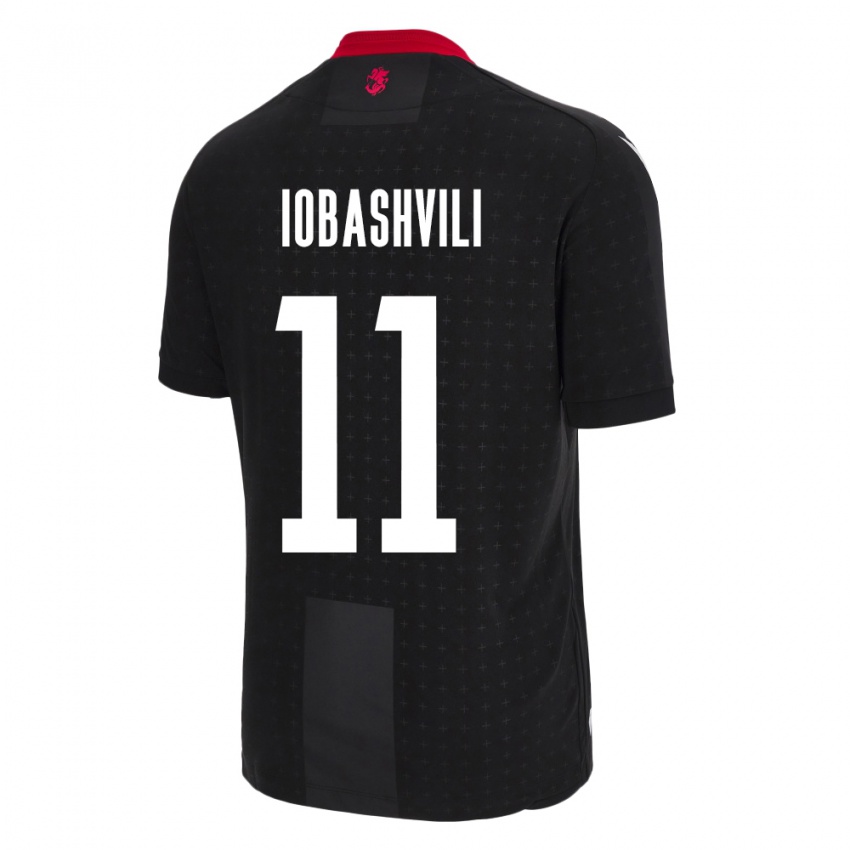 Kinderen Georgia Jaduli Iobashvili #11 Zwart Uitshirt Uittenue 24-26 T-Shirt