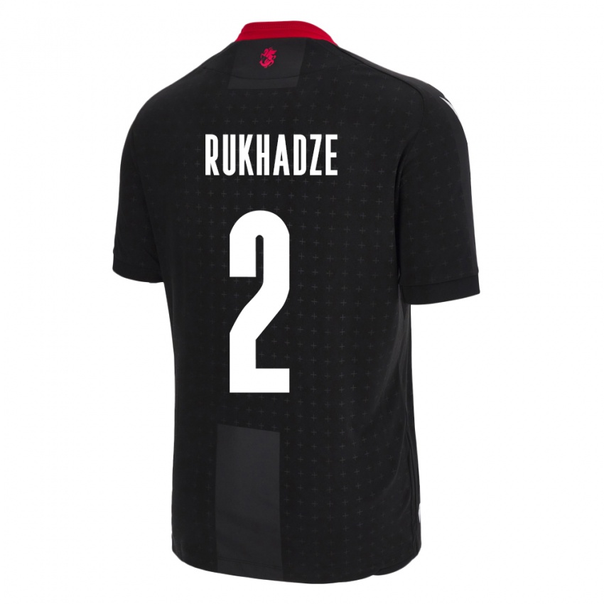 Kinderen Georgia Zurab Rukhadze #2 Zwart Uitshirt Uittenue 24-26 T-Shirt