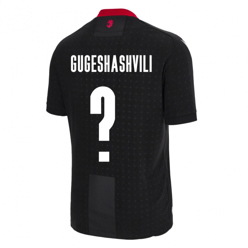 Kinderen Georgia Zaza Gugeshashvili #0 Zwart Uitshirt Uittenue 24-26 T-Shirt