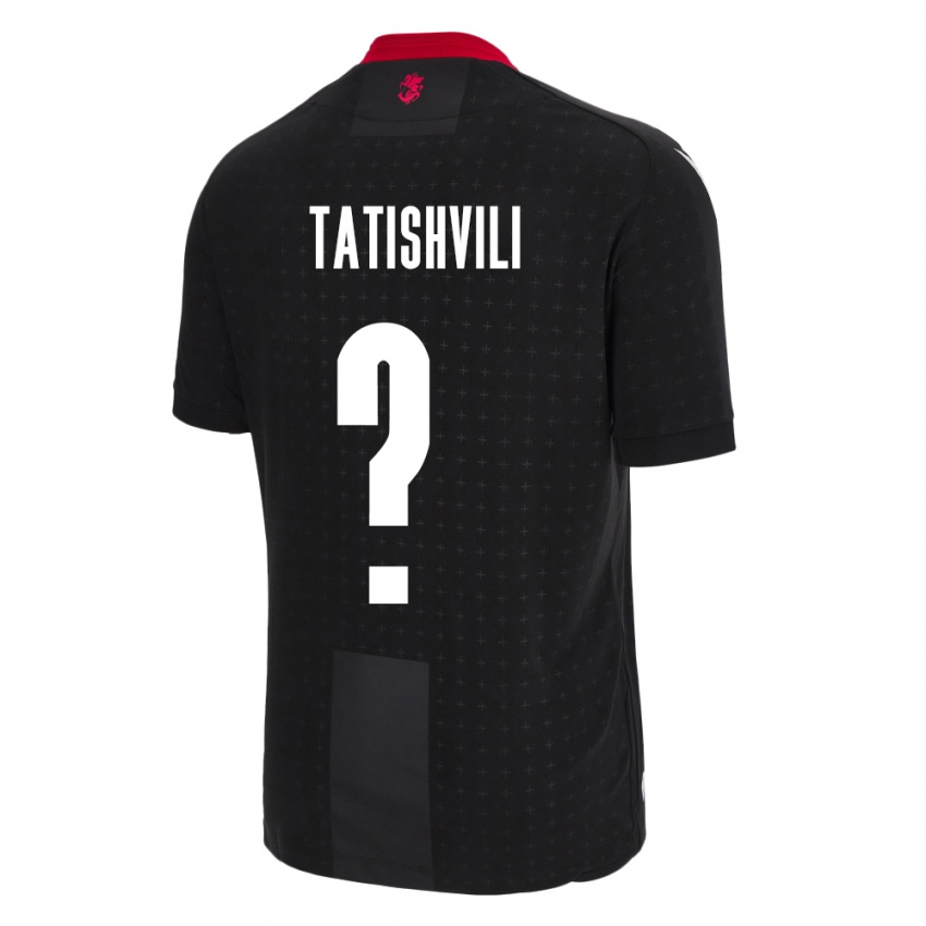 Kinderen Georgia Sandro Tatishvili #0 Zwart Uitshirt Uittenue 24-26 T-Shirt