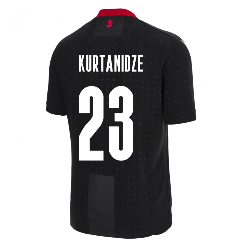 Kinderen Georgia Revaz Kurtanidze #23 Zwart Uitshirt Uittenue 24-26 T-Shirt