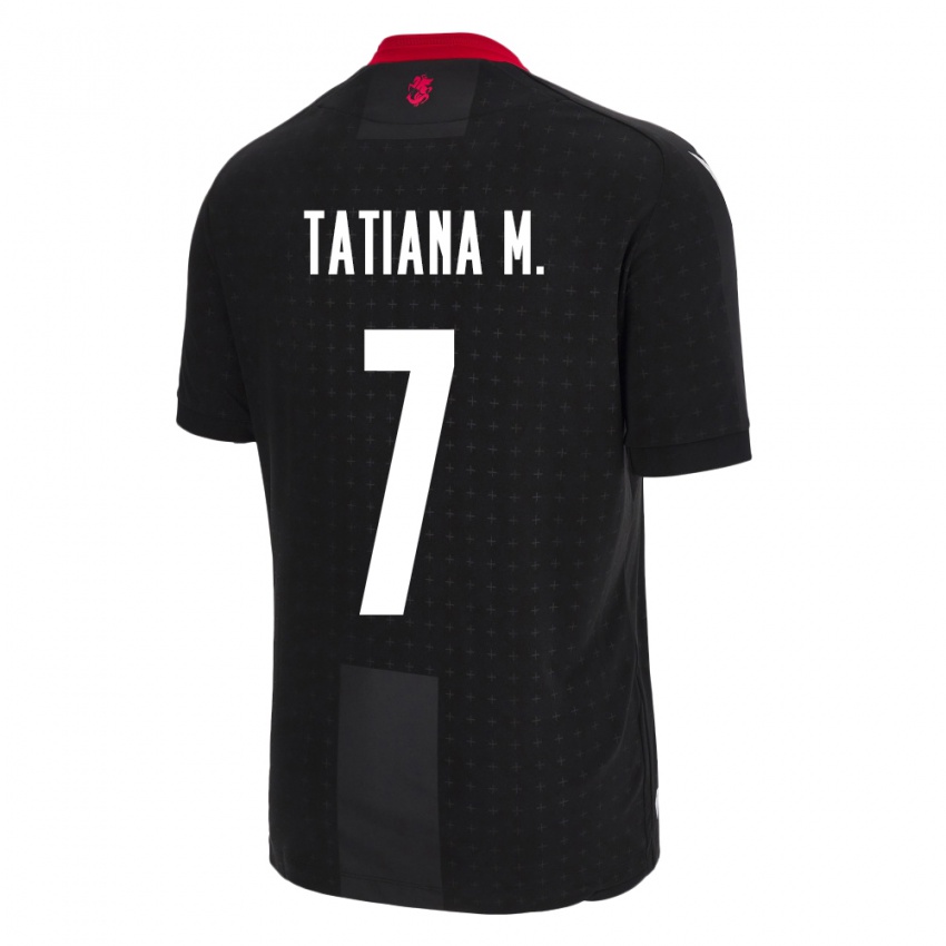 Kinderen Georgia Tatiana Matveeva #7 Zwart Uitshirt Uittenue 24-26 T-Shirt