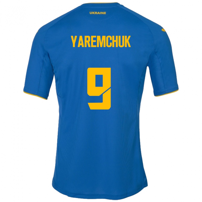 Kinderen Oekraïne Roman Yaremchuk #9 Blauw Uitshirt Uittenue 24-26 T-Shirt