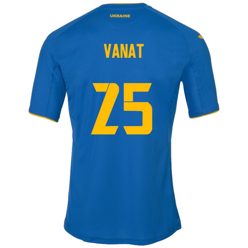 Kinderen Oekraïne Vladyslav Vanat #25 Blauw Uitshirt Uittenue 24-26 T-Shirt