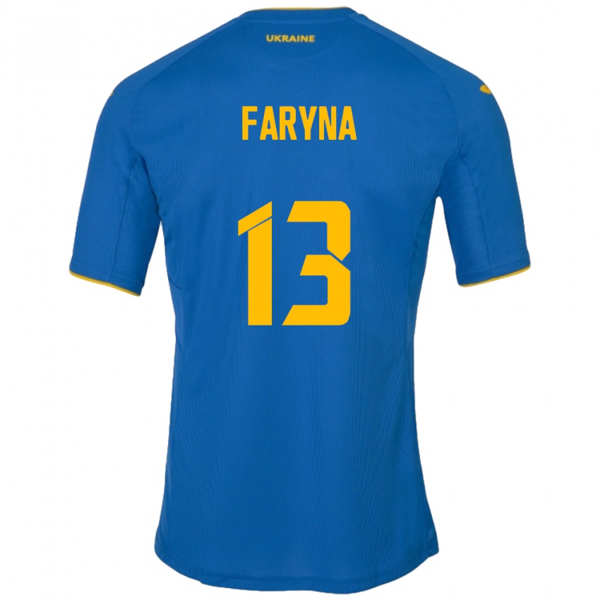 Kinderen Oekraïne Maryan Faryna #13 Blauw Uitshirt Uittenue 24-26 T-Shirt