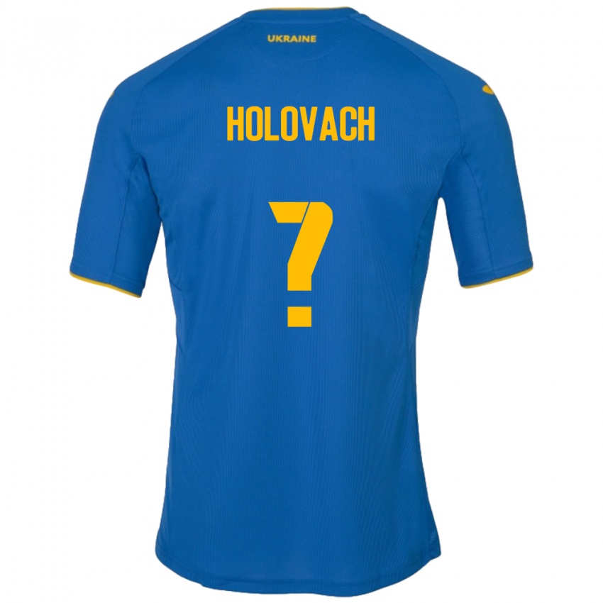 Kinderen Oekraïne Viktoriya Holovach #0 Blauw Uitshirt Uittenue 24-26 T-Shirt