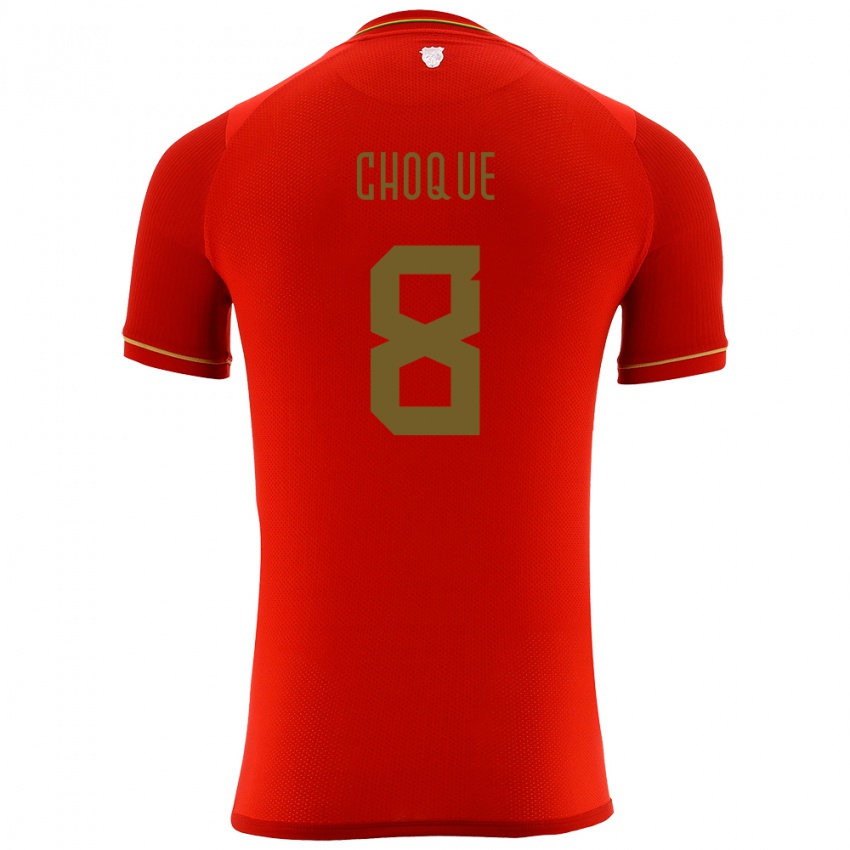 Kinderen Bolivia Deybi Choque #8 Rood Uitshirt Uittenue 24-26 T-Shirt