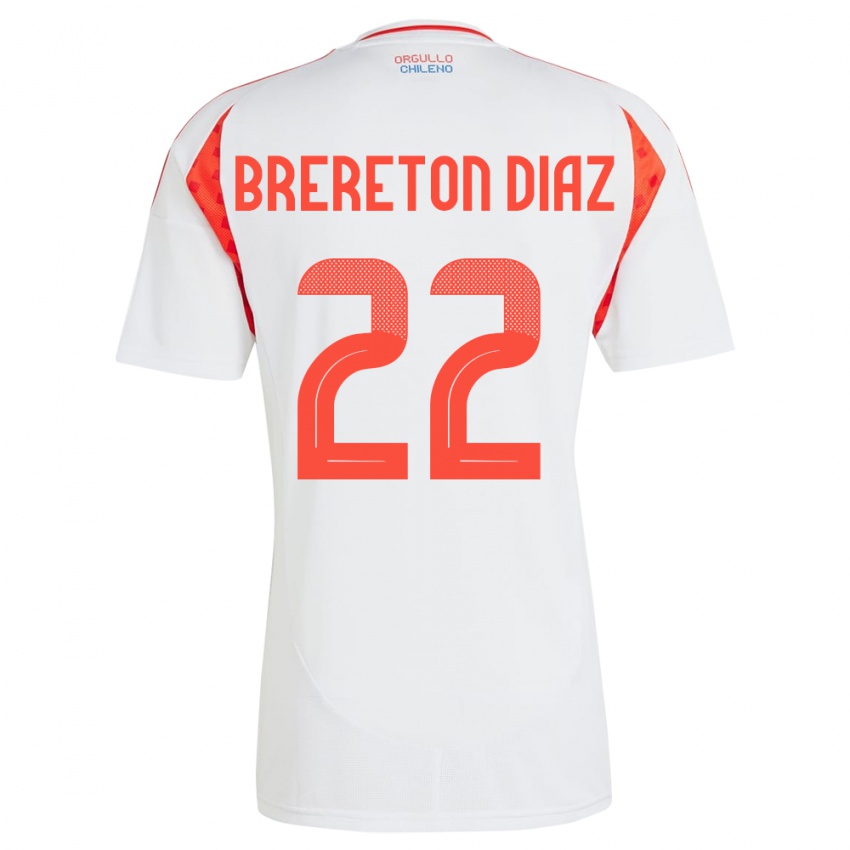 Kinderen Chili Ben Brereton Díaz #22 Wit Uitshirt Uittenue 24-26 T-Shirt