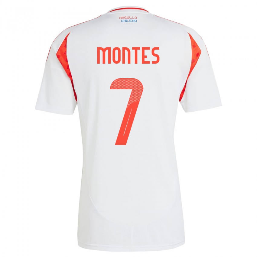 Kinderen Chili Clemente Montes #7 Wit Uitshirt Uittenue 24-26 T-Shirt