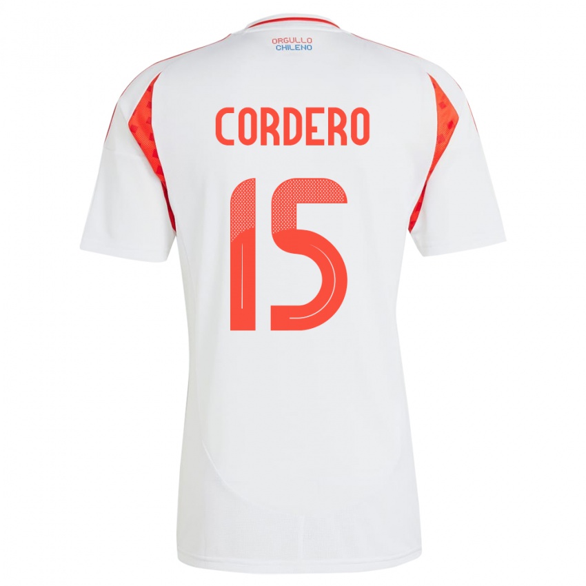 Kinderen Chili Renato Cordero #15 Wit Uitshirt Uittenue 24-26 T-Shirt