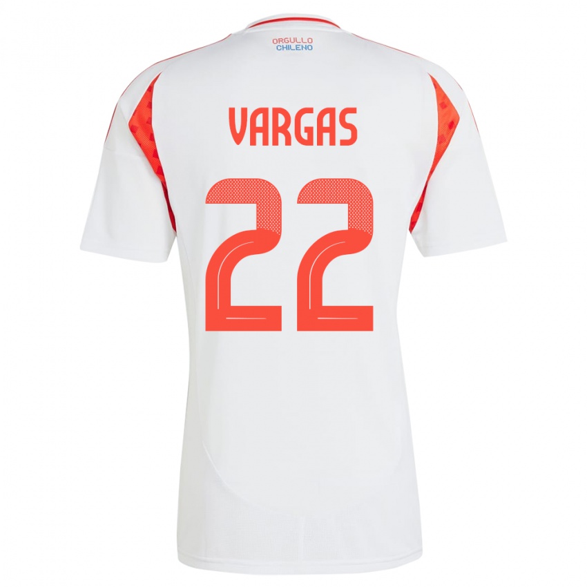 Kinderen Chili Diego Vargas #22 Wit Uitshirt Uittenue 24-26 T-Shirt