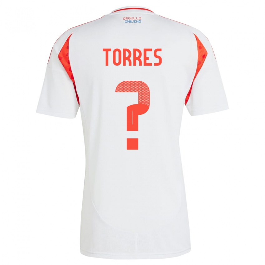 Kinderen Chili Bruno Torres #0 Wit Uitshirt Uittenue 24-26 T-Shirt