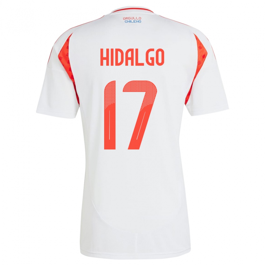 Kinderen Chili Fernanda Hidalgo #17 Wit Uitshirt Uittenue 24-26 T-Shirt