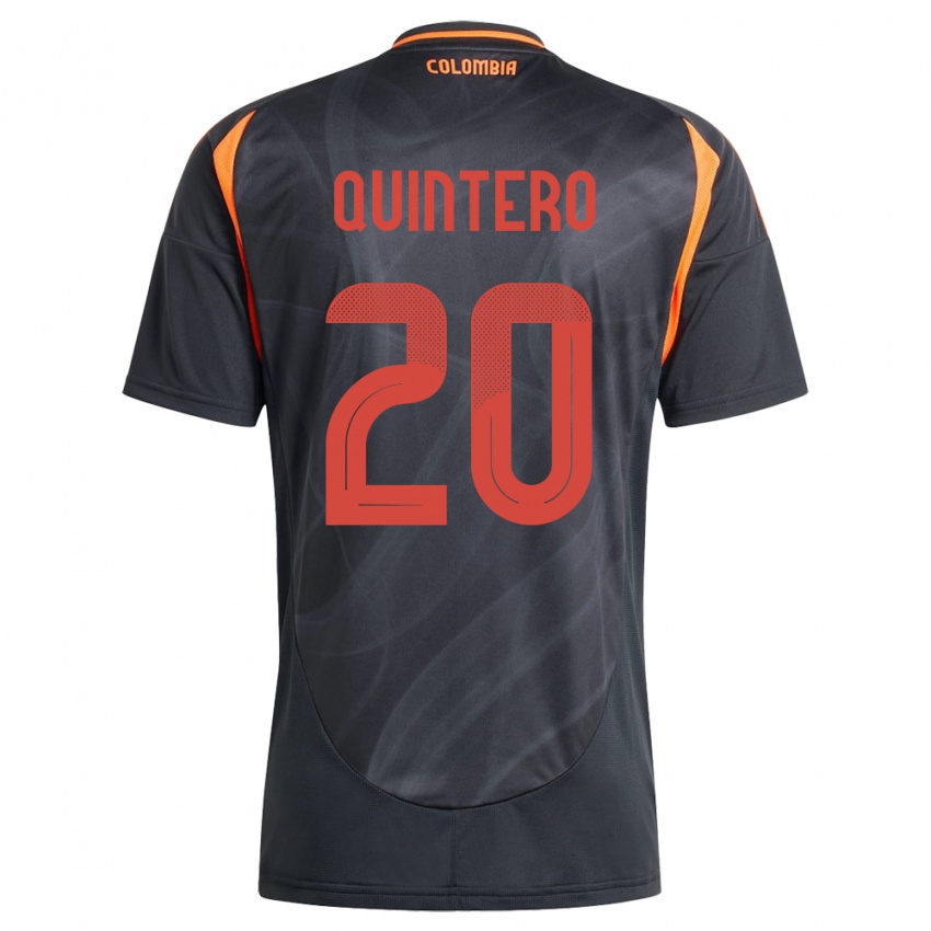 Kinderen Colombia Juan Fernando Quintero #20 Zwart Uitshirt Uittenue 24-26 T-Shirt