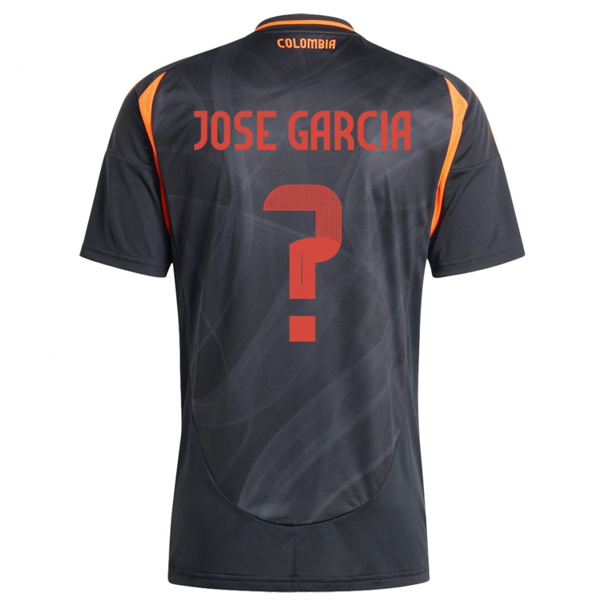 Kinderen Colombia José García #0 Zwart Uitshirt Uittenue 24-26 T-Shirt