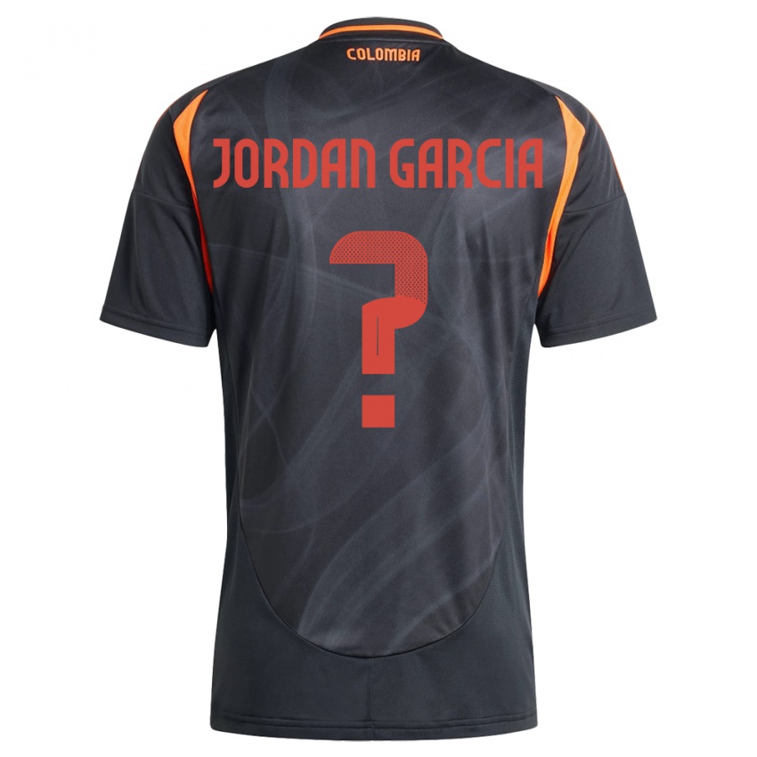 Kinderen Colombia Jordan García #0 Zwart Uitshirt Uittenue 24-26 T-Shirt