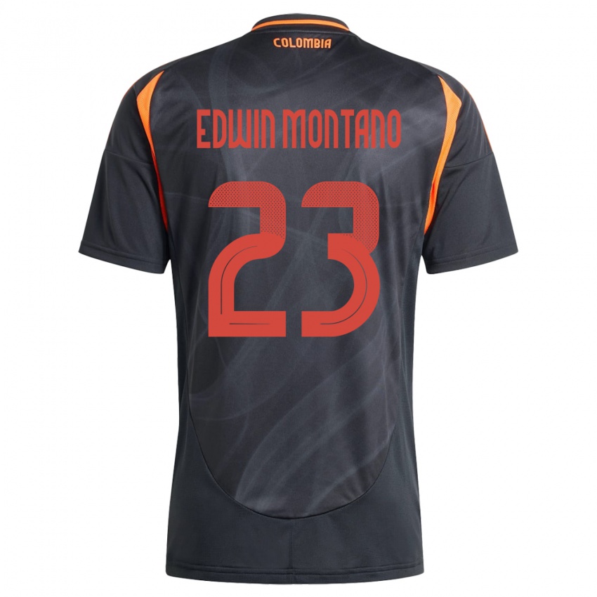 Kinderen Colombia John Edwin Montaño #23 Zwart Uitshirt Uittenue 24-26 T-Shirt