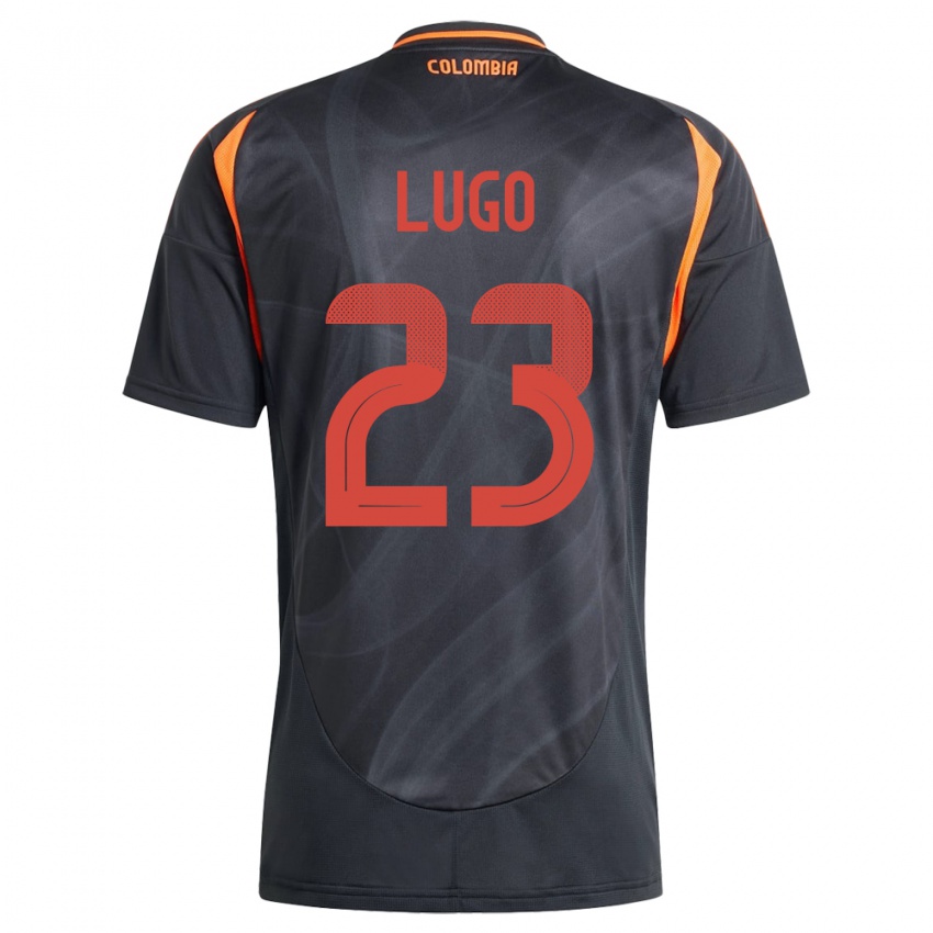 Kinderen Colombia Michelle Lugo #23 Zwart Uitshirt Uittenue 24-26 T-Shirt