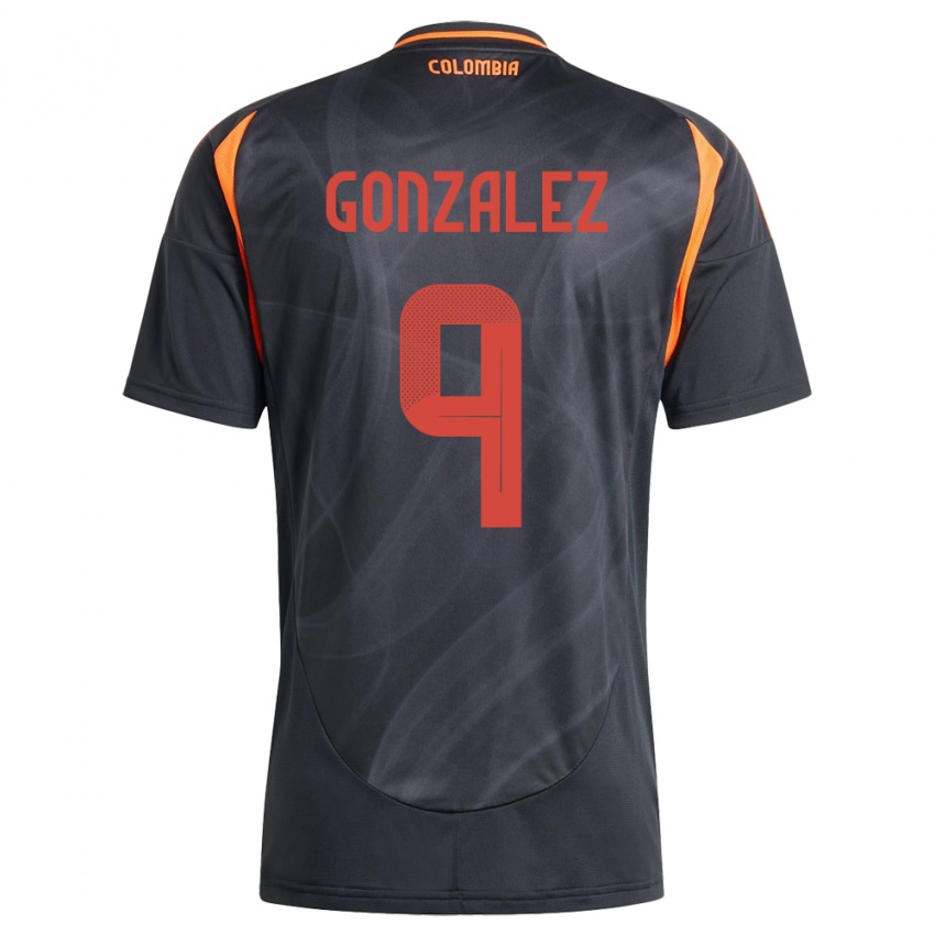 Kinderen Colombia Manuela González #9 Zwart Uitshirt Uittenue 24-26 T-Shirt