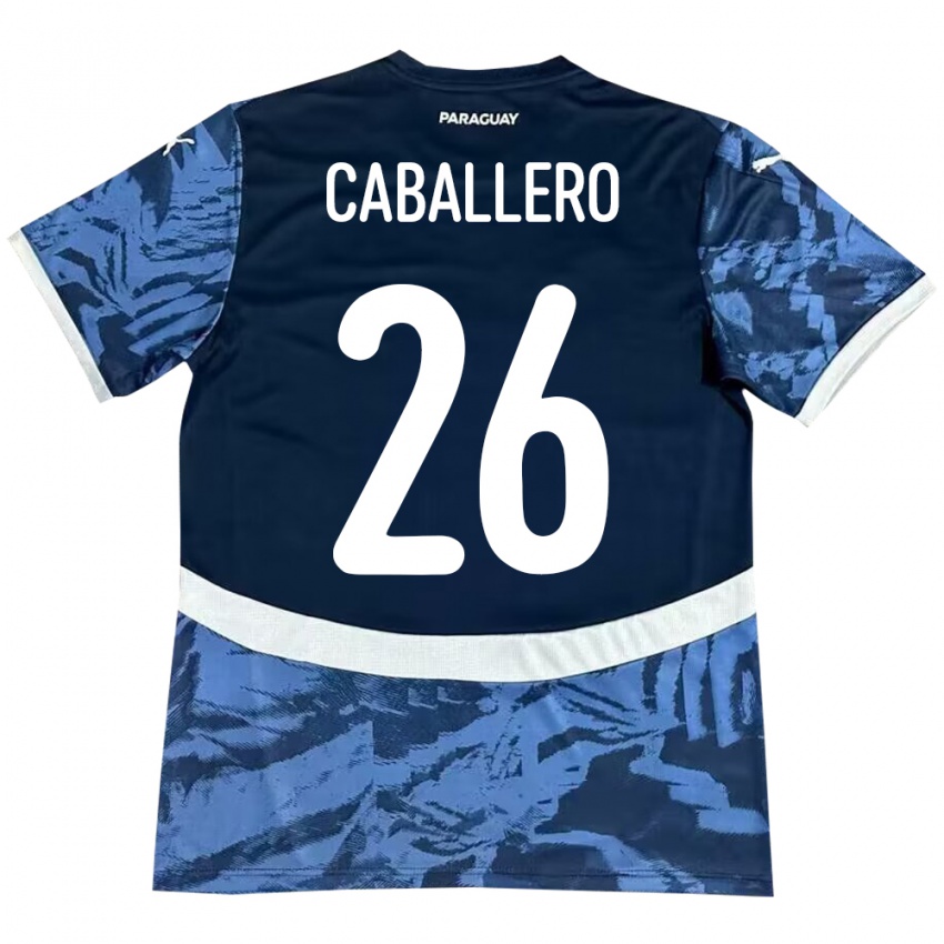 Kinderen Paraguay Hernesto Caballero #26 Blauw Uitshirt Uittenue 24-26 T-Shirt