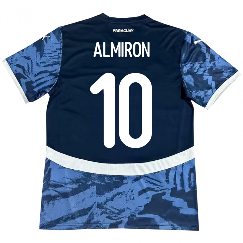 Kinderen Paraguay Miguel Almirón #10 Blauw Uitshirt Uittenue 24-26 T-Shirt