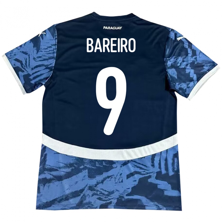 Kinderen Paraguay Adam Bareiro #9 Blauw Uitshirt Uittenue 24-26 T-Shirt