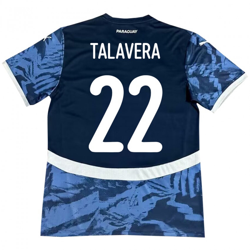 Kinderen Paraguay Javier Talavera #22 Blauw Uitshirt Uittenue 24-26 T-Shirt