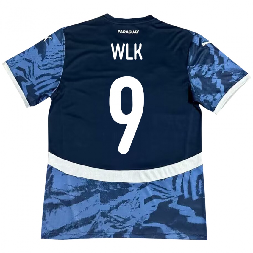 Kinderen Paraguay Allan Wlk #9 Blauw Uitshirt Uittenue 24-26 T-Shirt