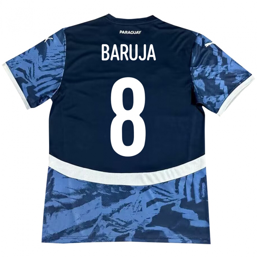 Kinderen Paraguay Fabrizio Baruja #8 Blauw Uitshirt Uittenue 24-26 T-Shirt