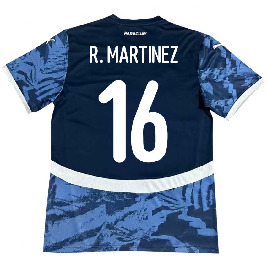 Kinderen Paraguay Ramona Martínez #16 Blauw Uitshirt Uittenue 24-26 T-Shirt