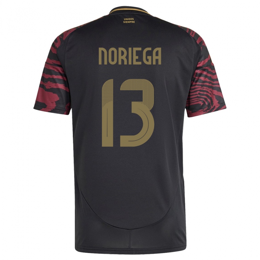 Kinderen Peru Erick Noriega #13 Zwart Uitshirt Uittenue 24-26 T-Shirt