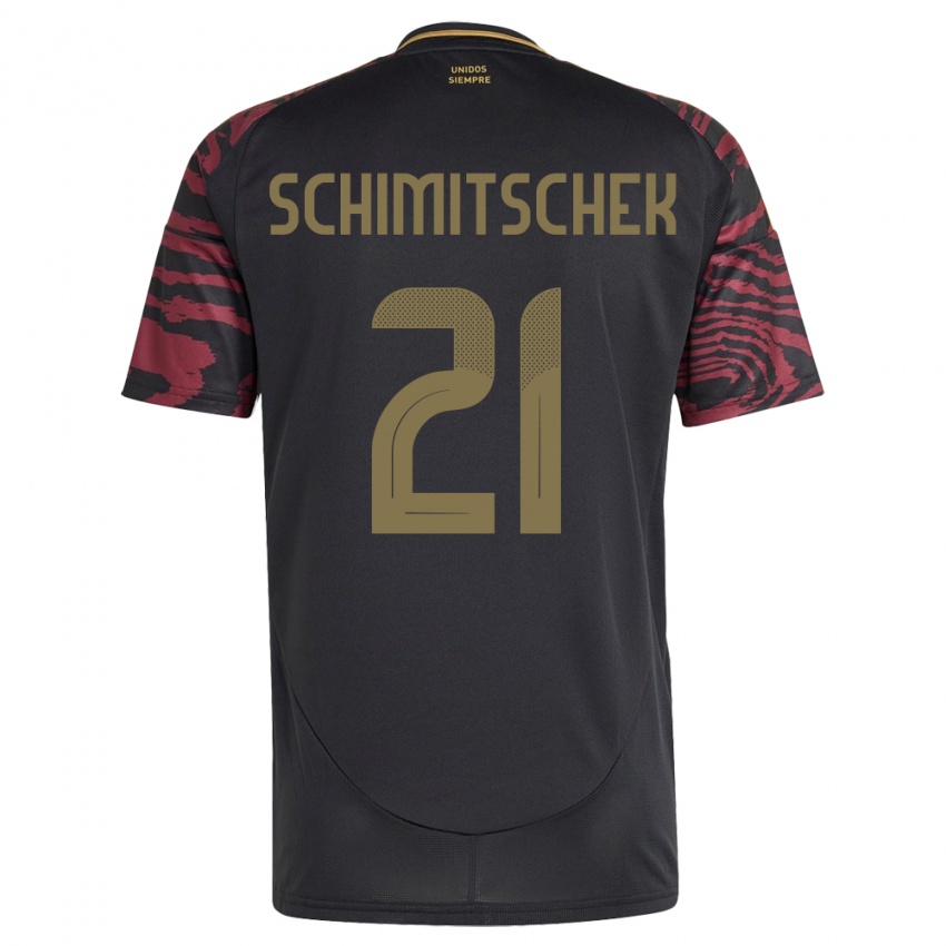 Kinderen Peru Ian Schimitschek #21 Zwart Uitshirt Uittenue 24-26 T-Shirt