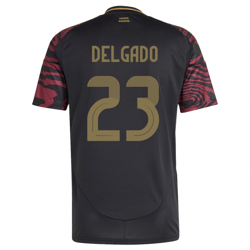 Kinderen Peru Valentino Delgado #23 Zwart Uitshirt Uittenue 24-26 T-Shirt