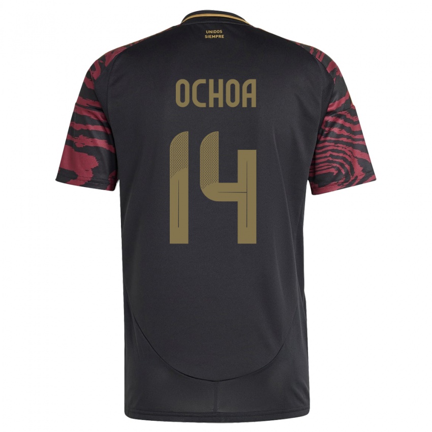 Kinderen Peru Victoria Ochoa #14 Zwart Uitshirt Uittenue 24-26 T-Shirt