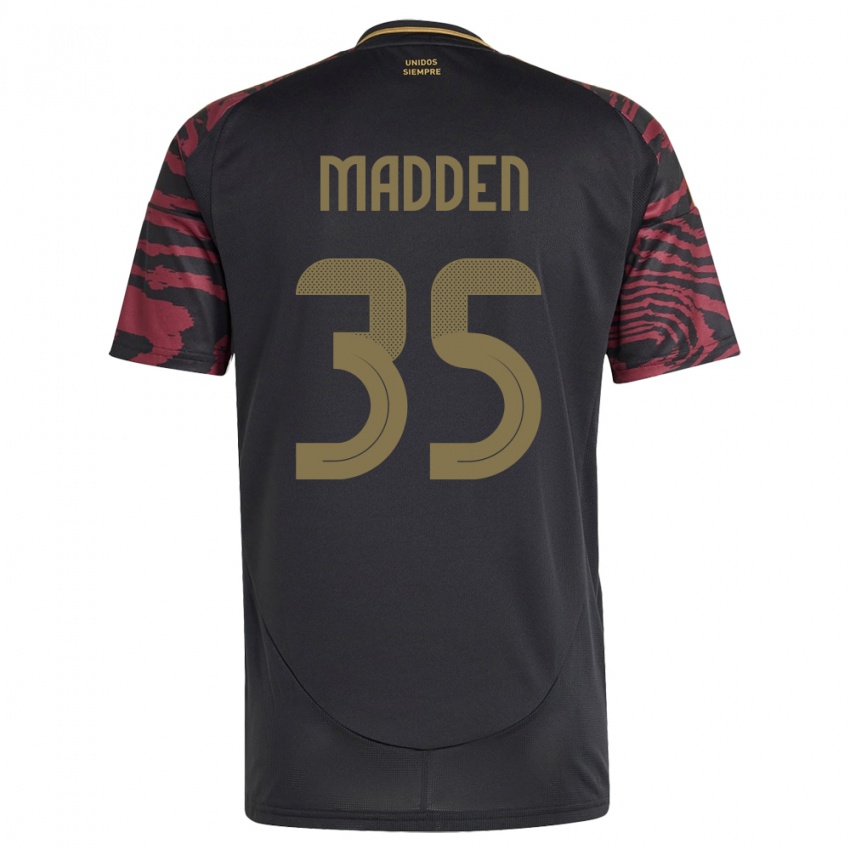 Kinderen Peru Savannah Madden #35 Zwart Uitshirt Uittenue 24-26 T-Shirt