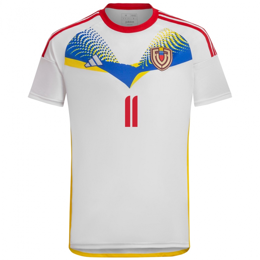 Kinderen Venezuela Jeriel De Santis #11 Wit Uitshirt Uittenue 24-26 T-Shirt