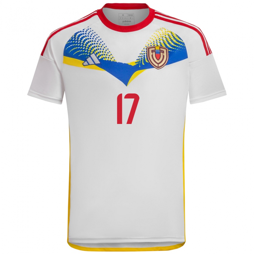 Kinderen Venezuela Mayken González #17 Wit Uitshirt Uittenue 24-26 T-Shirt