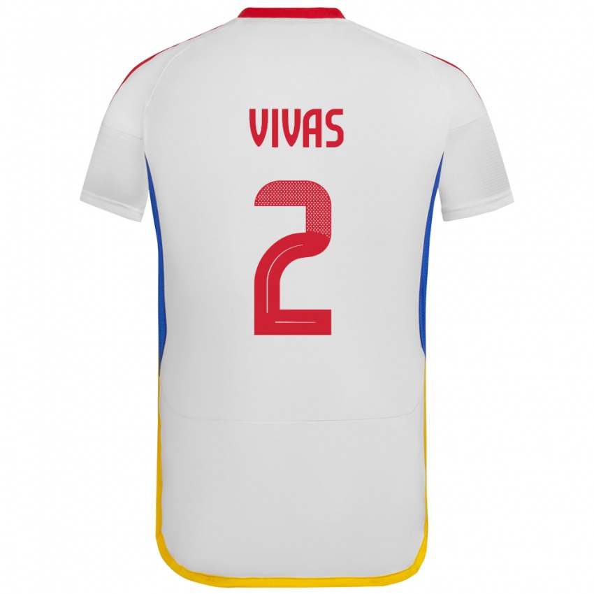 Kinderen Venezuela Carlos Vivas #2 Wit Uitshirt Uittenue 24-26 T-Shirt