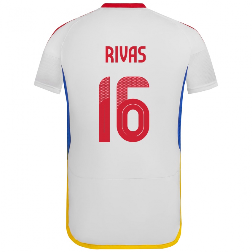 Kinderen Venezuela Renne Rivas #16 Wit Uitshirt Uittenue 24-26 T-Shirt