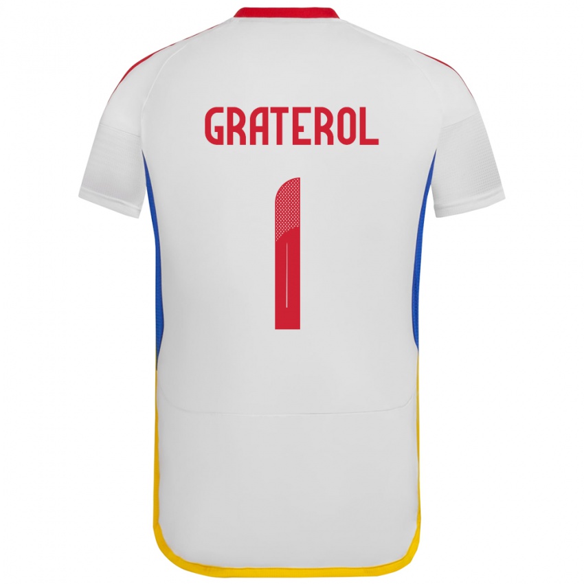 Kinderen Venezuela Joel Graterol #1 Wit Uitshirt Uittenue 24-26 T-Shirt