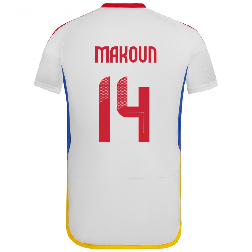 Kinderen Venezuela Christian Makoun #14 Wit Uitshirt Uittenue 24-26 T-Shirt