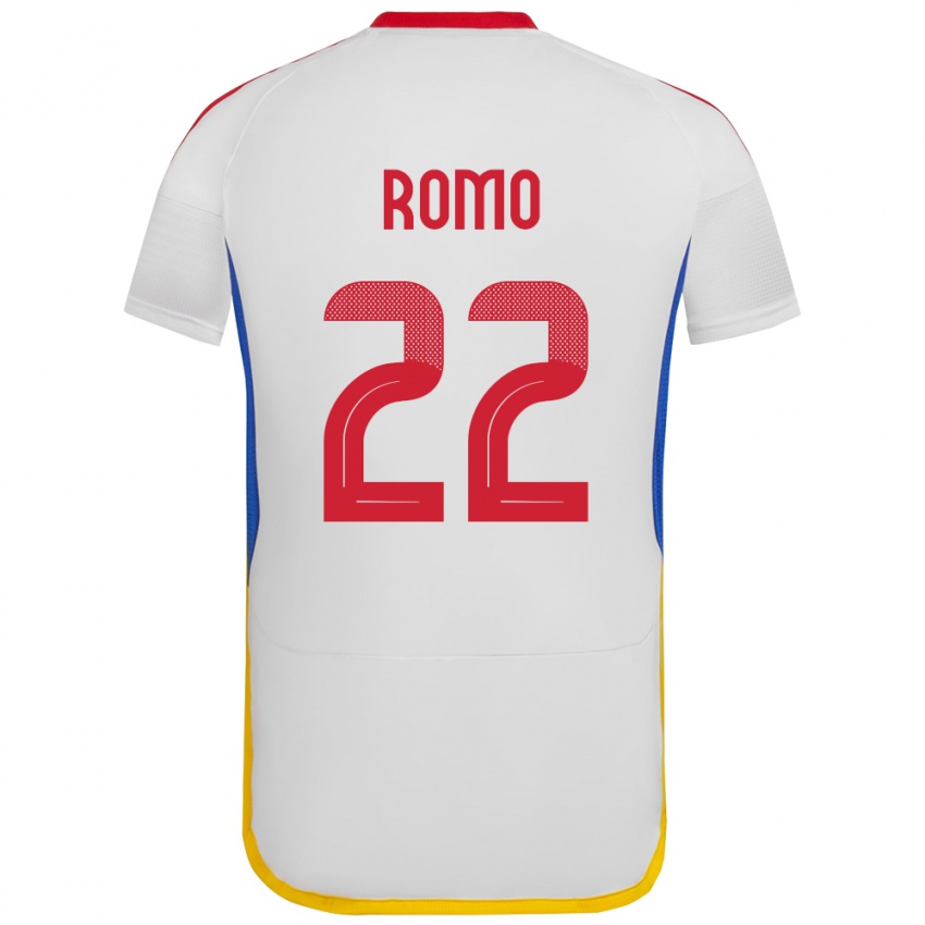 Kinderen Venezuela Rafael Romo #22 Wit Uitshirt Uittenue 24-26 T-Shirt