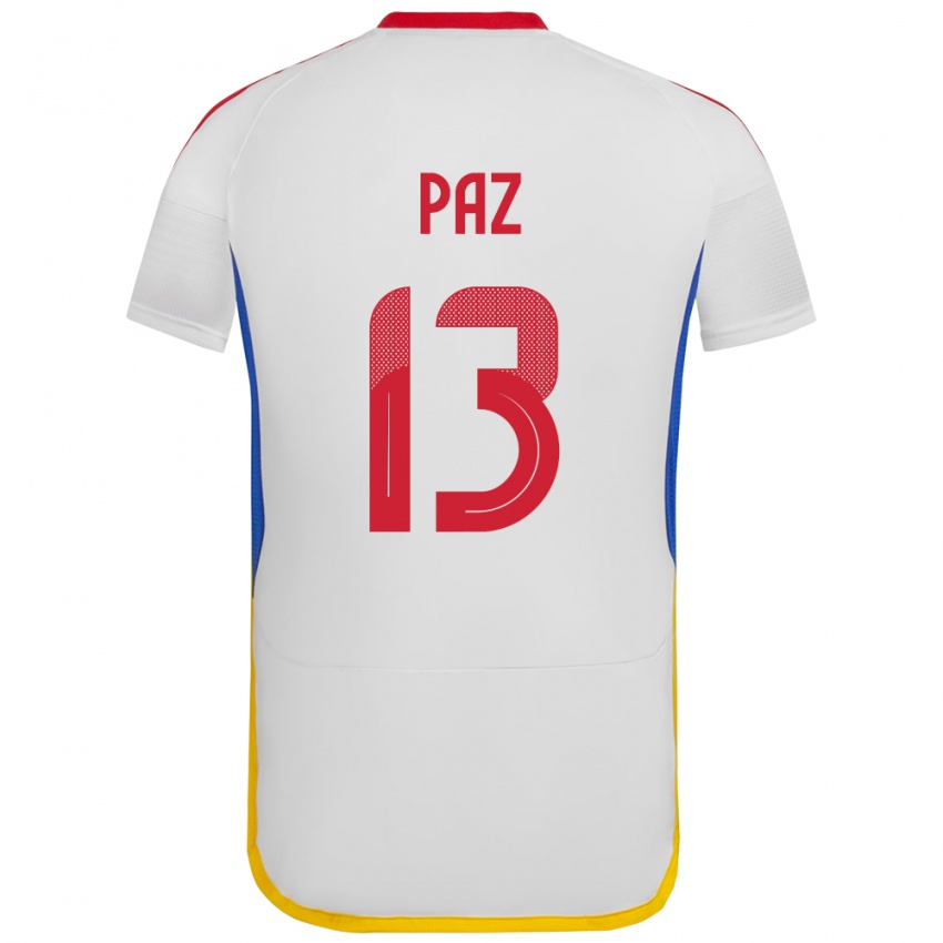 Kinderen Venezuela Jesús Paz #13 Wit Uitshirt Uittenue 24-26 T-Shirt