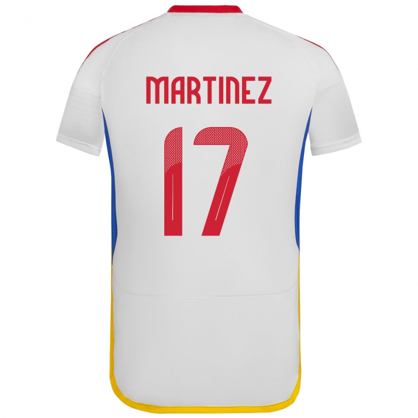 Kinderen Venezuela David Martínez #17 Wit Uitshirt Uittenue 24-26 T-Shirt