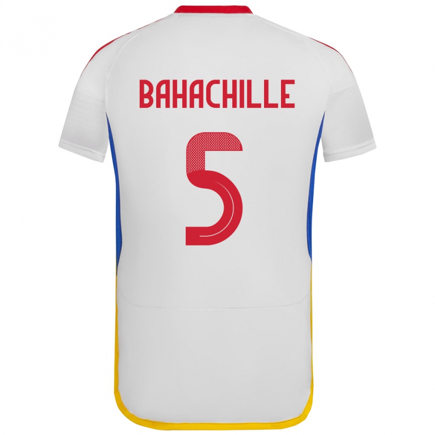 Kinderen Venezuela Abraham Bahachille #5 Wit Uitshirt Uittenue 24-26 T-Shirt