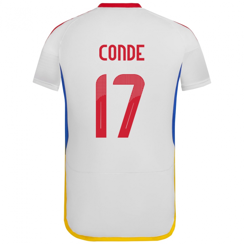 Kinderen Venezuela Óscar Conde #17 Wit Uitshirt Uittenue 24-26 T-Shirt