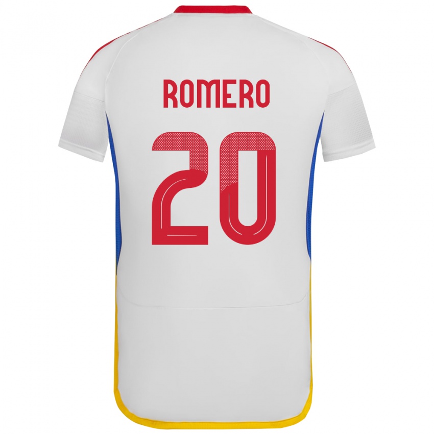 Kinderen Venezuela Andrés Romero #20 Wit Uitshirt Uittenue 24-26 T-Shirt