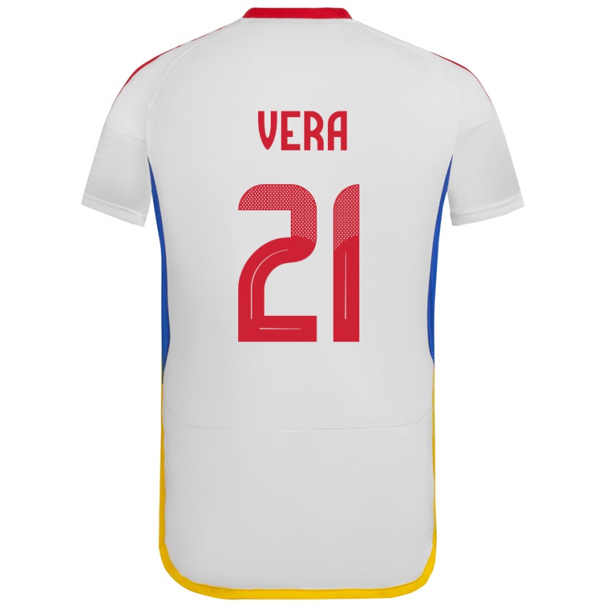 Kinderen Venezuela Andry Vera #21 Wit Uitshirt Uittenue 24-26 T-Shirt